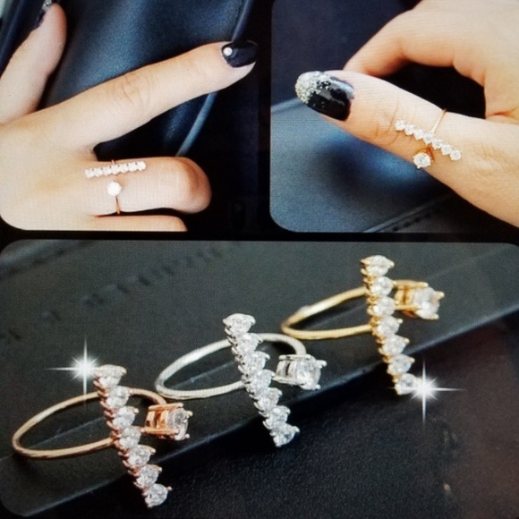 CZ Trendy Plated ring - Picture 5 of 6